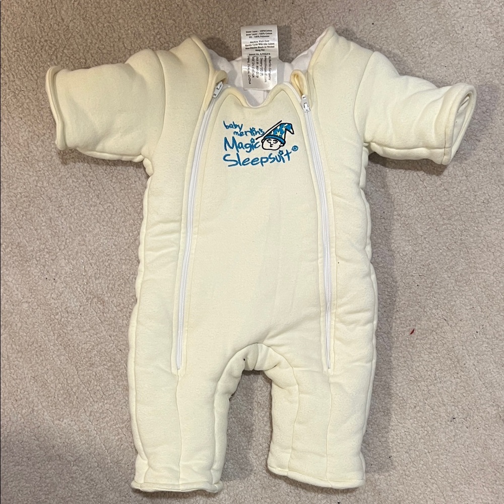 Baby Merlin's Magic Sleepsuit Cream Footie